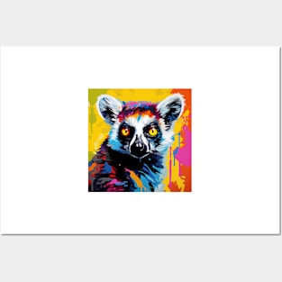 Lemur Pop Art 2 Posters and Art